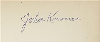 KEROUAC, JACK [as JOHN.] The Town and the City.